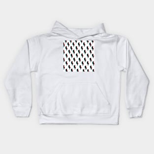 Glitchy Lightning- Black on White Kids Hoodie